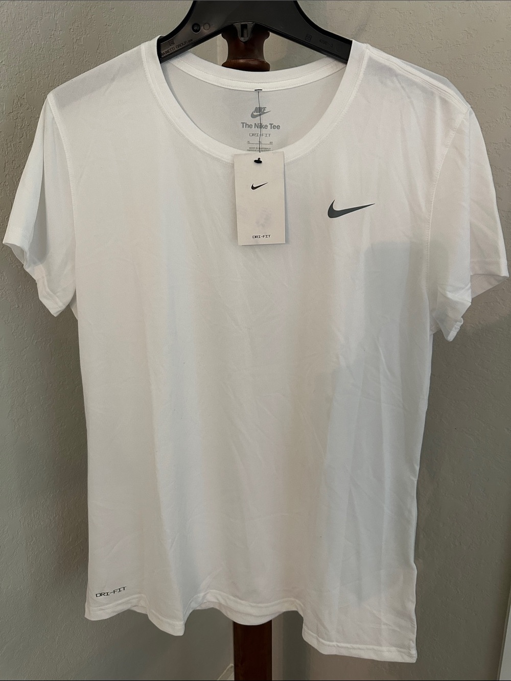 Nike White Dri-FIT Short Sleeve Tee